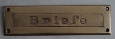 Messing Briefklappe