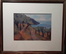 Ölbild Ligurische Küste des