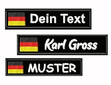 Namensschild Aufnäher mit