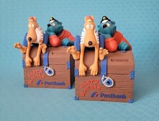 2 x Kapitän Käpt´n Blaubär & Hein Blöd Spardose Postbank Ravensburger 90er