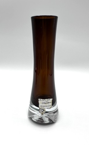 Vase vintage glas braun - glas,