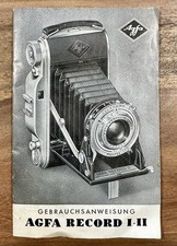AGFA RECORD I-II  Gebrauchsanweisung