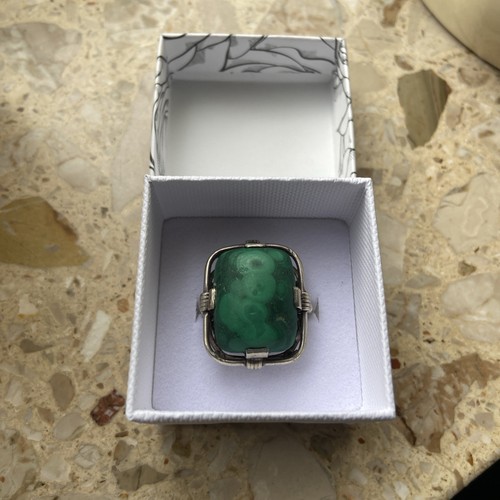 Ring grüner malachit 835 - ring,