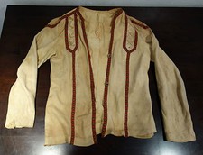 ORIGINAL STADT INDIANER HEMD LEDER / INDIAN LEATHER SHIRT / JACKET HANDMADE LARP