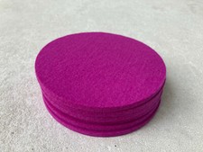 hey-sign Filzuntersetzer 6 Stk. unbenutzt Wollfilz rosa 12 cm Untersetzer Filz