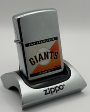 ORIGINAL Zippo Windproof Feuerzeug SAN FRANCISCO GIANTS Street Chrome 2004 NEU