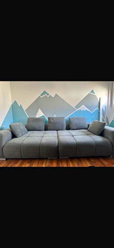 Armloses sofa teilig grau - armloses,