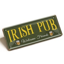Blechschild IRISH PUB 28x12cm