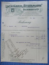 (898) Rechnung Lackfabrik