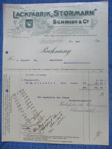 Rechnung lackfabrik - (898),