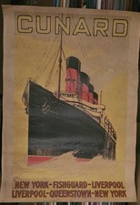 Altes Plakat Cunard New York