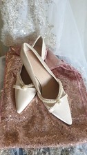 Brautpumps Ivory Satin Größe