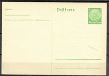 DR 1933 Ganzsachenpostk. P 225 I - 5 Pf hellgrün Hindb., ungebraucht