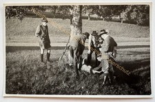 orig. Foto AK Jagd Jäger um
