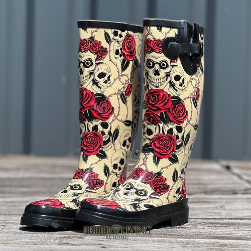 Totenkopf skull gummistiefel - skull,