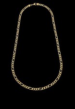 🎁🇮🇹 Figarokette 3,8 mm 585 14K Goldkette 50 cm + Zertifikat