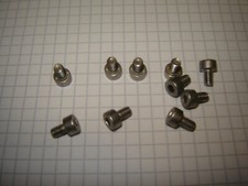10 Impus Edelstahl Schrauben  M4 x 6 mm Gebraucht 