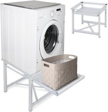 Stabiler Waschmaschinen Untergestell H52cm Podest Erhöhung Ausziehbarer Ablage
