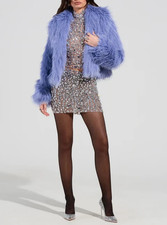*** LUXUS OVERSIZED JACKE BLAU