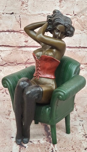 Bronze figur skulptur - figur,