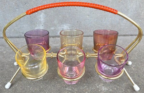 Vintage likörglas set - vintage, 6