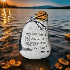 Bemalter Stein XL 16x10cm