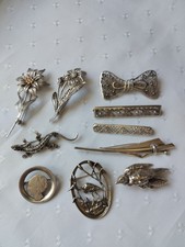Silber brosche anstecknadel - 10,