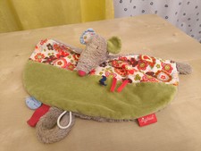 Sigikid Schmusetuch Maus grün mit Blumen Schnuffeltuch Comforter Kuscheltuch 