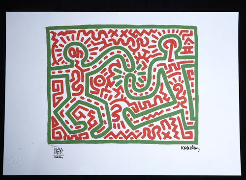 Keith haring lithographie - lithographie, in