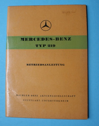 Mercedes typ 219 w105 - typ,