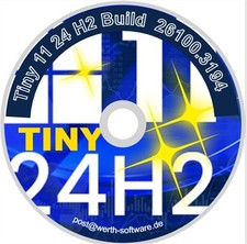 Windows 11 TINY  24H2 für PC´s mit alter 64 BIT Hardware, neue 24er Version !