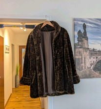 Kunstpelzmantel Leoprint Vintage Mantel Pelz Leopard UP Town