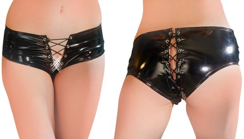 Lack damen slip mit schnürung - slip,
