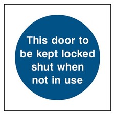 Diese Tür soll verschlossen