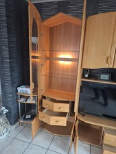 Wohnzimmerschrank Erle Massiv zu verschenken 