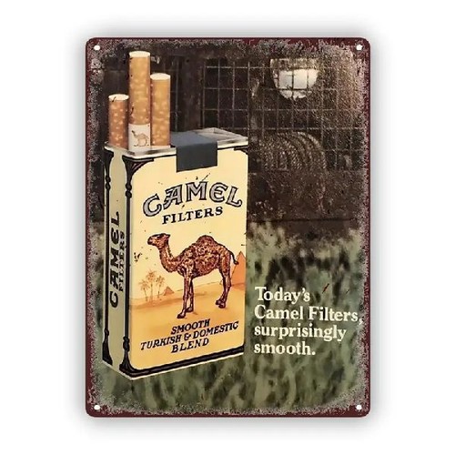 Blechschild camel zigaretten - blechschild,