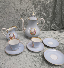 Kaffee Restservice handbemalt farbig dekorativ