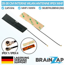 30 cm Interne WLAN WIFI Antenne 2-4 dbi Selbstklebend 3M für IPEX MHF1 MHF4