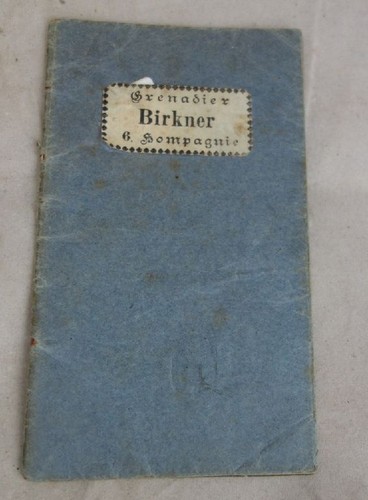 Altes soldbuch ww1 - altes,