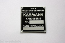 ORIGINAL PORSCHE 914 KARMANN FARB KAROSSERIE PLAKETTE