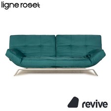 ligne roset Smala Stoff Dreisitzer Türkis Grün Sofa Couch Neubezug manuelle