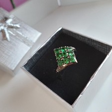 Tsavorit - Sterling Silber