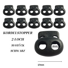 10 Kordelstopper 2-Loch