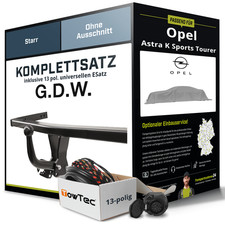 Anhängerkupplung starr für OPEL Astra K Sports Tourer +E-Satz AHK
