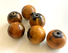 6 Edle Büffel Horn Perlen