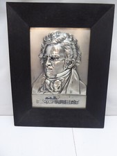 Schubert altes metallrelief - altes,