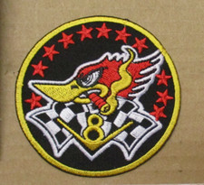 Woody Woodpecker V8 Aufnäher - Patch Hot Rod Rock`n Roll US Car Oldschool Custom