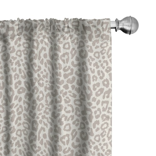Leopard mikrofaser vorhänge - mikrofaser,