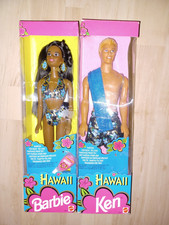 2 Barbie Puppen Hawaii Ken und Christie 1994