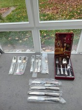 Neu - 4 Personen Besteck WMF Augsburger Faden 90er Silber Auflage versilbert